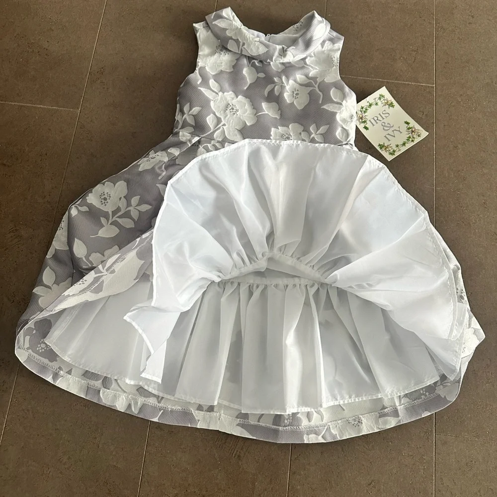 Iris & Ivy Floral Party Dress 6X - Picture 5 of 12